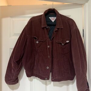 Vintage Benetton Maroon Corduroy Jacket